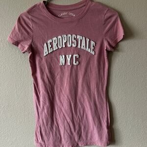 EUC Aeropostale Juniors Pink Fitted Tshirt XS